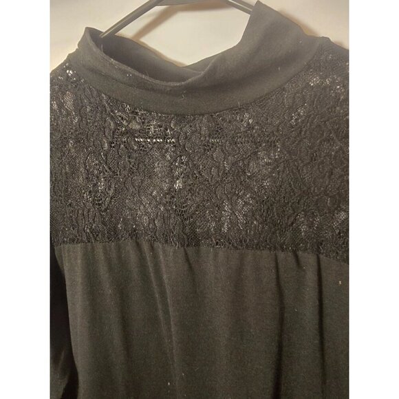 Black Lacy Goth gothic Dress Womens Plus Size 0X Shein Aline Knee Length - Picture 2 of 3